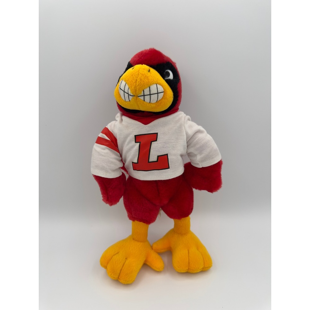 Vintage University of‎ Louisville Cardinal 12in Plush Mascot U of L NCAA Bird